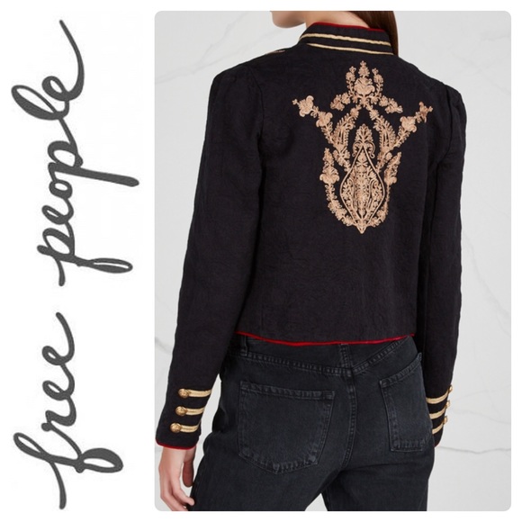 Free People Lauren Band Embroidered Cotton Jacket - Picture 4 of 7